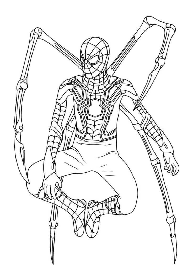 Målarbild Iron Spiderman
