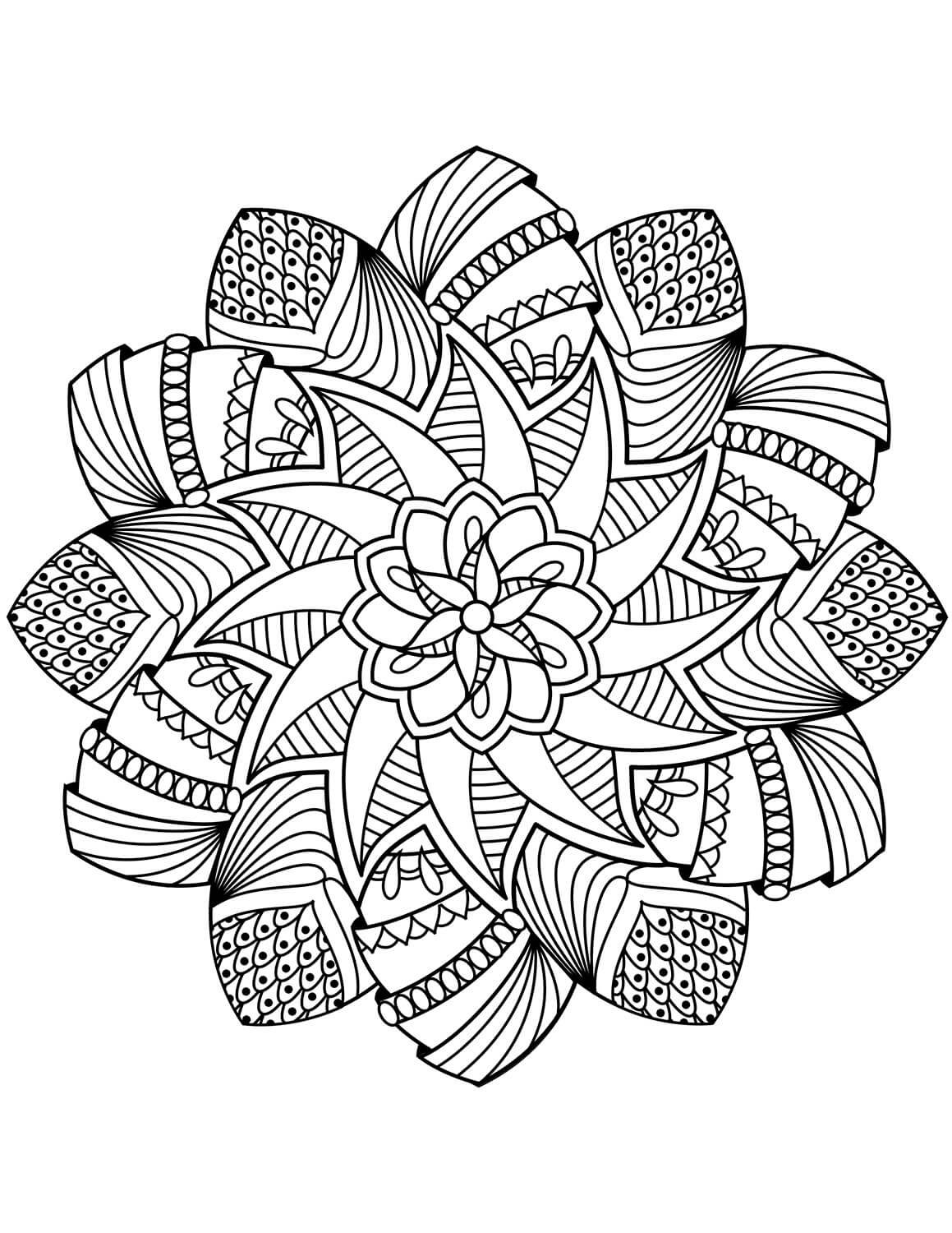 Målarbild Perfect Flower Mandala