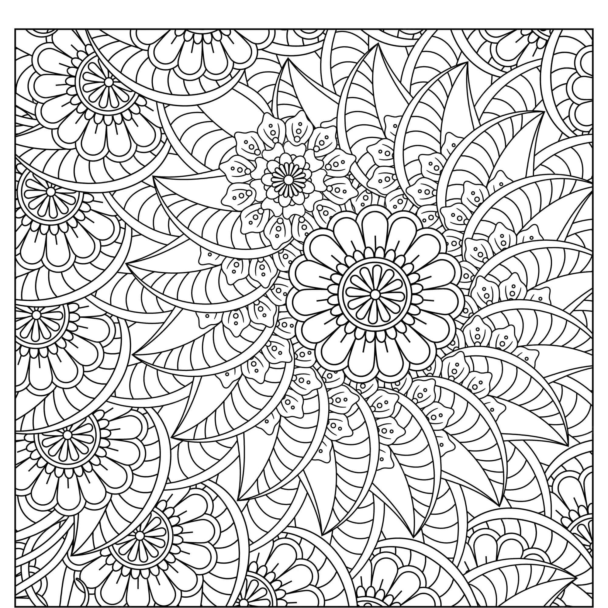 Målarbild Sunflower Mandala