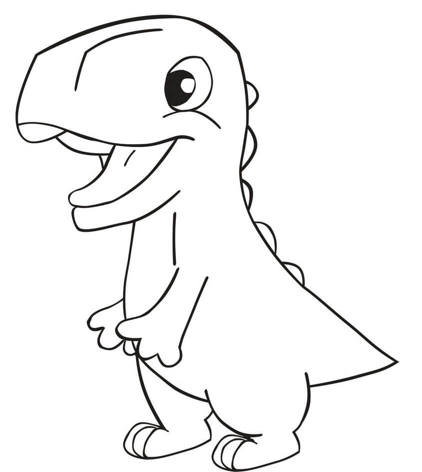 Målarbild Baby Dinosaurie Ler