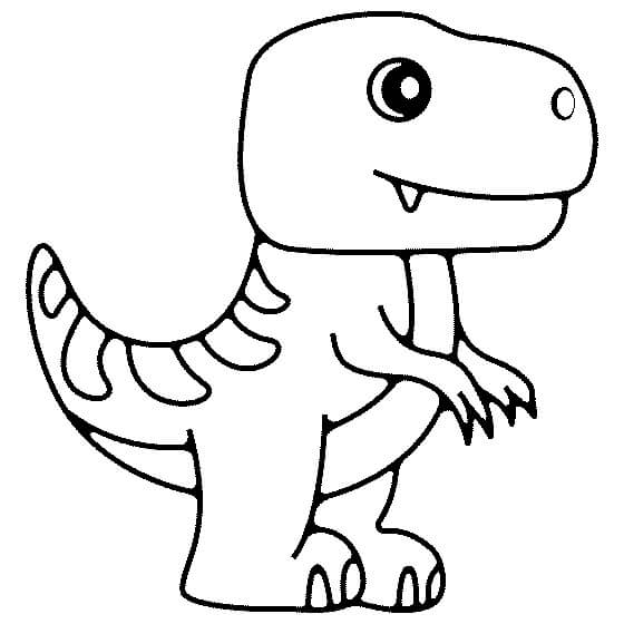 Målarbild Baby Dinosaurie T-Rex