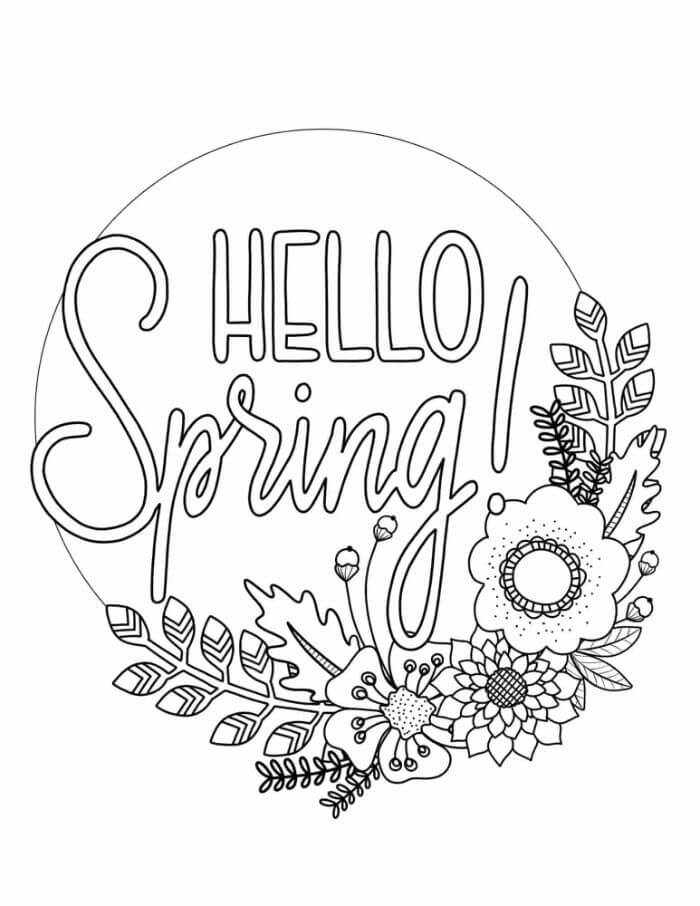 Målarbild Basic Hello Spring