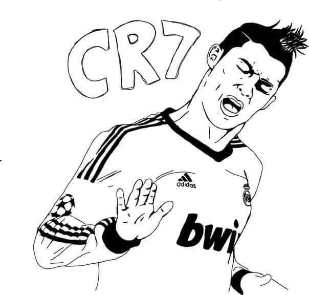 Målarbild Cristiano Ronaldo 7