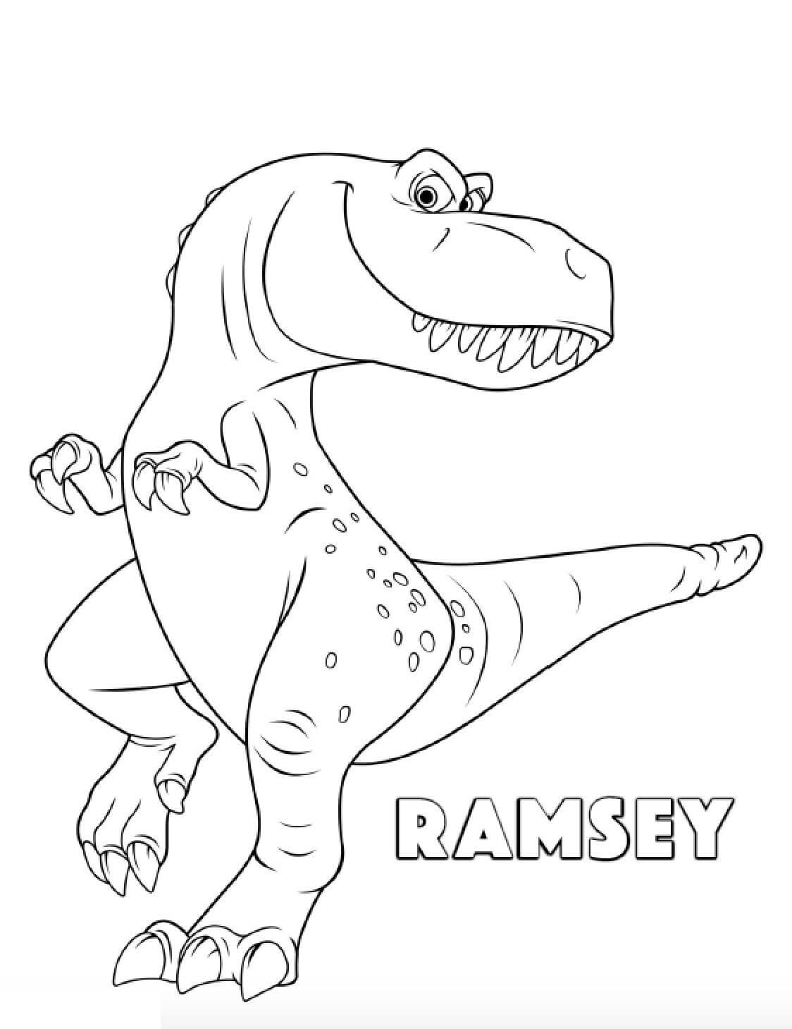 Målarbild Dinosaurie Ramsey