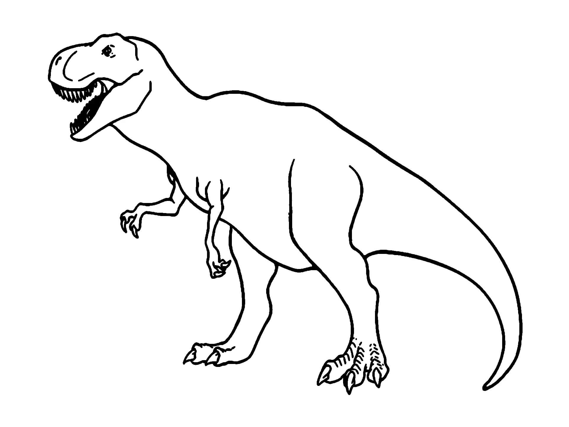 Målarbild Dinosaurie T-Rex