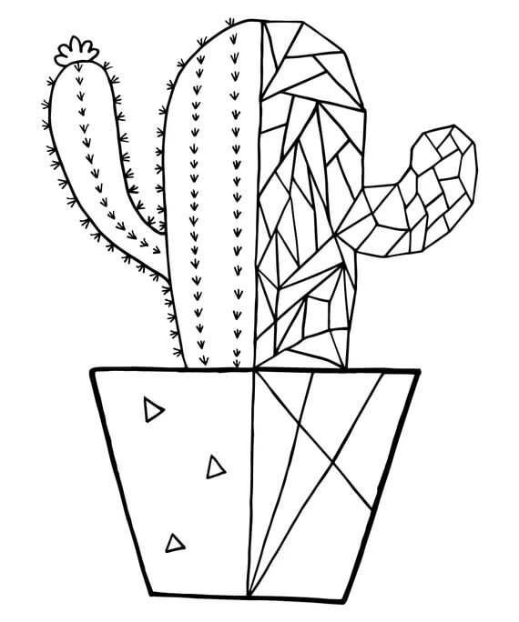 Målarbild Fantastisk Kaktus