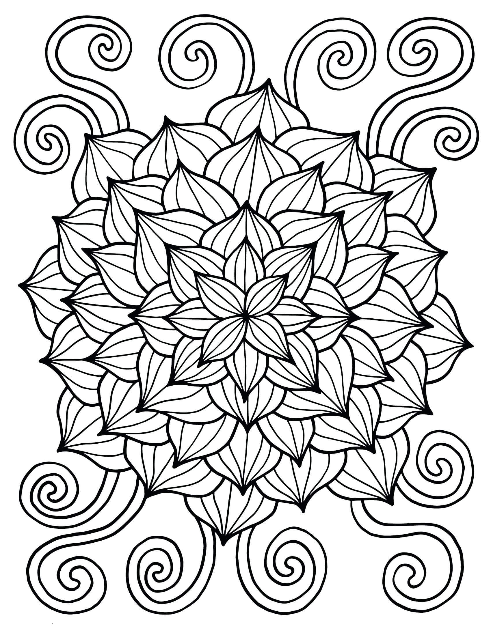 Målarbild Flower Mandala for Spring
