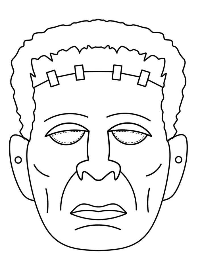 Målarbild Frankensteins Mask