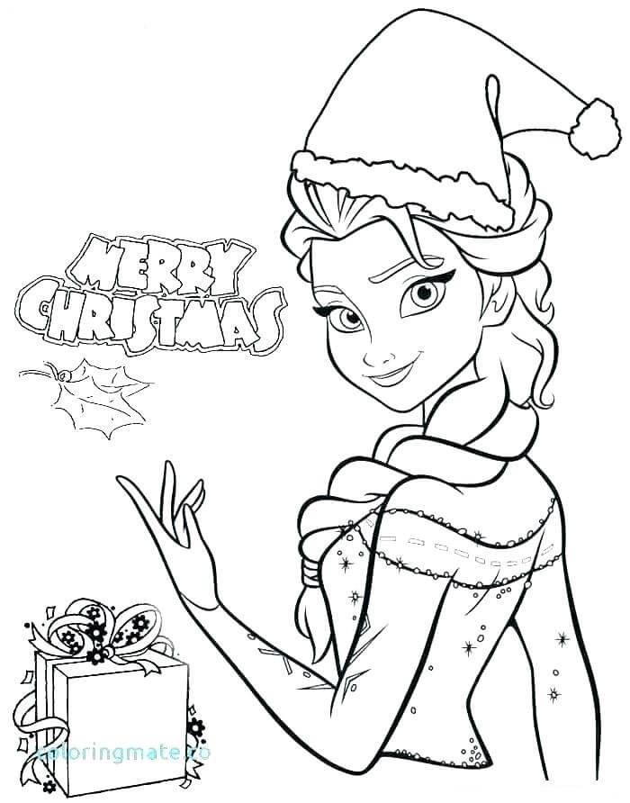 Målarbild God Jul Med Elsa