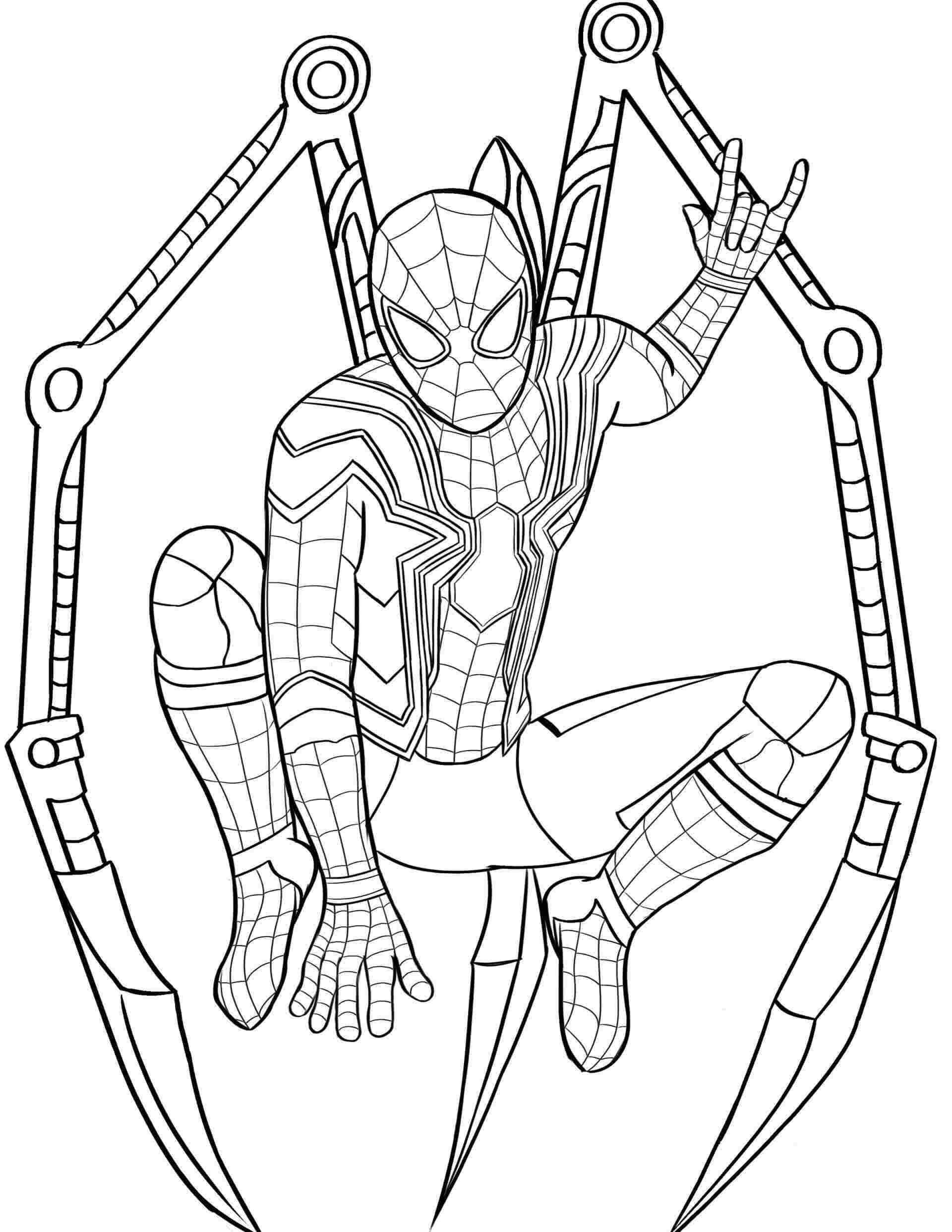 Målarbild Iron Spiderman