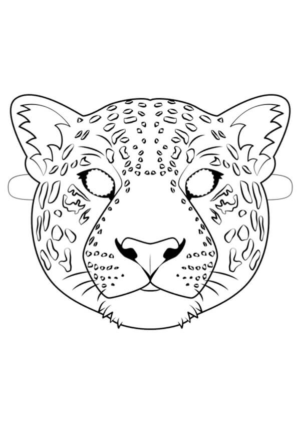 Målarbild Jaguar Mask