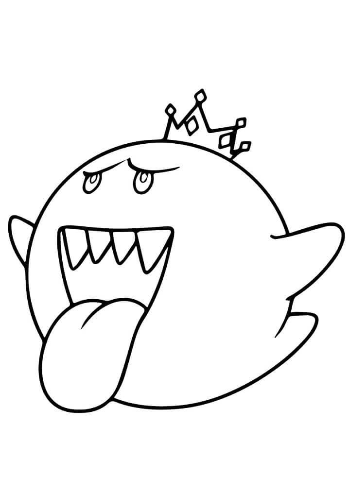Målarbild King Boo från Mario