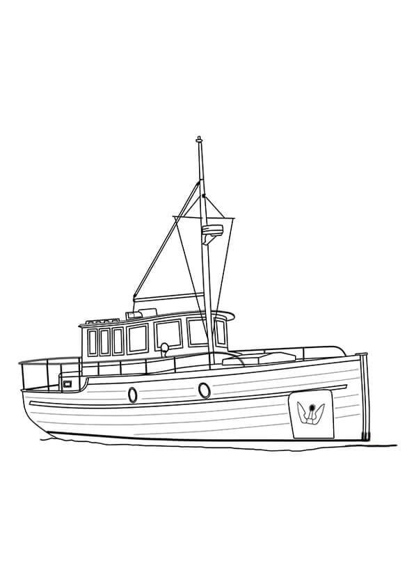 Målarbild Kryssningsbåt