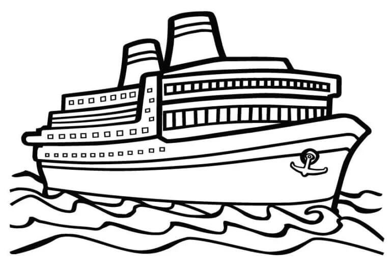 Målarbild Kryssningsfartyg
