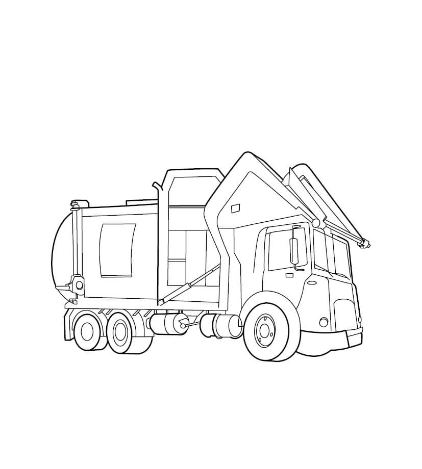 Målarbild Lastbil