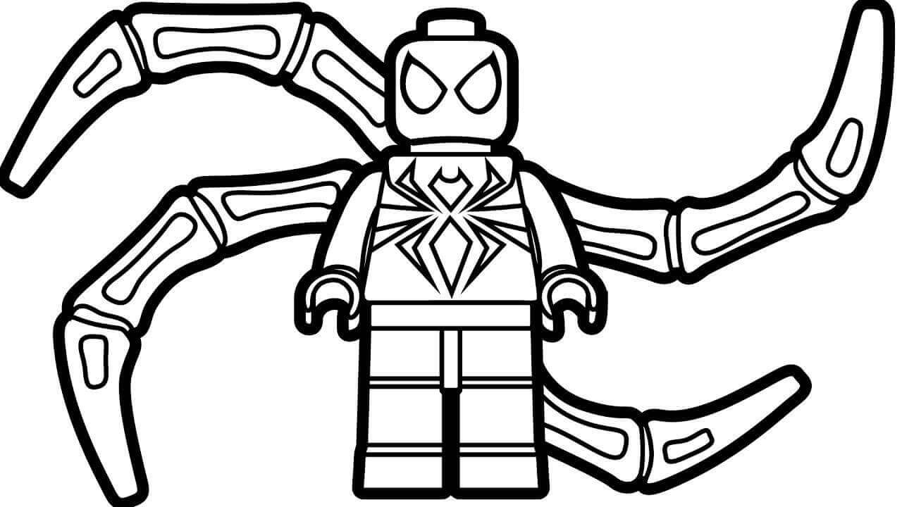 Målarbild Lego Spindelmannen