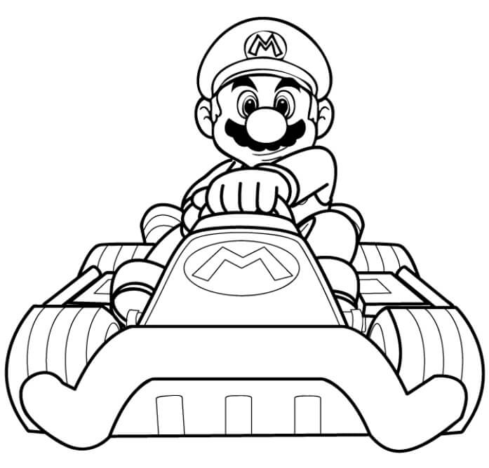 Målarbild Mario Kart