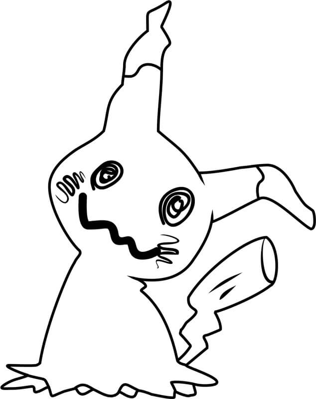 Målarbild Mimikyu's Scary Disguised Form