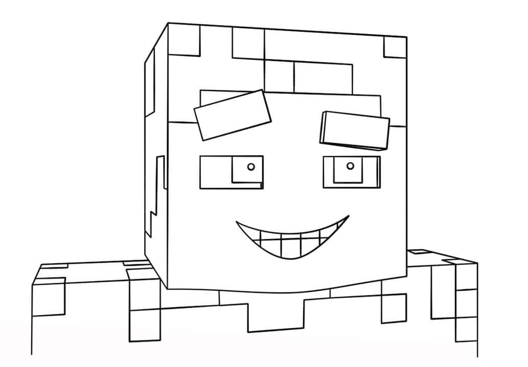 Målarbild Minecraft Steve