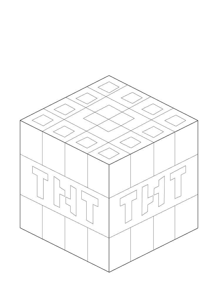 Målarbild Minecraft TNT