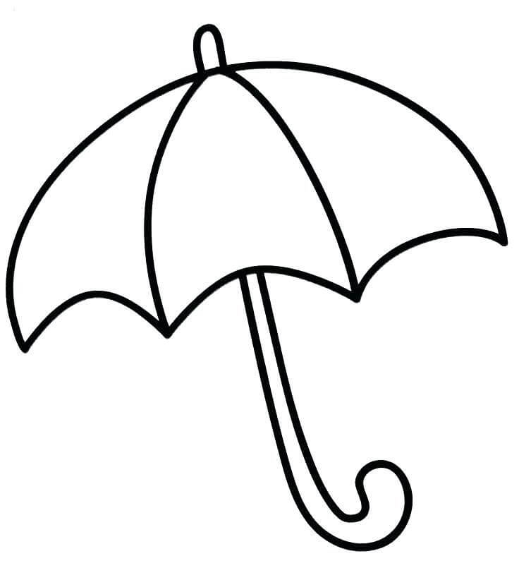 Målarbild Mycket Enkelt Paraply