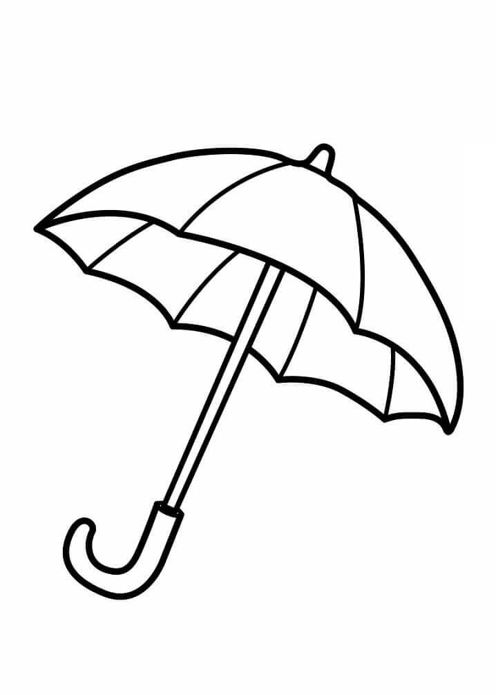 Målarbild Paraply 1
