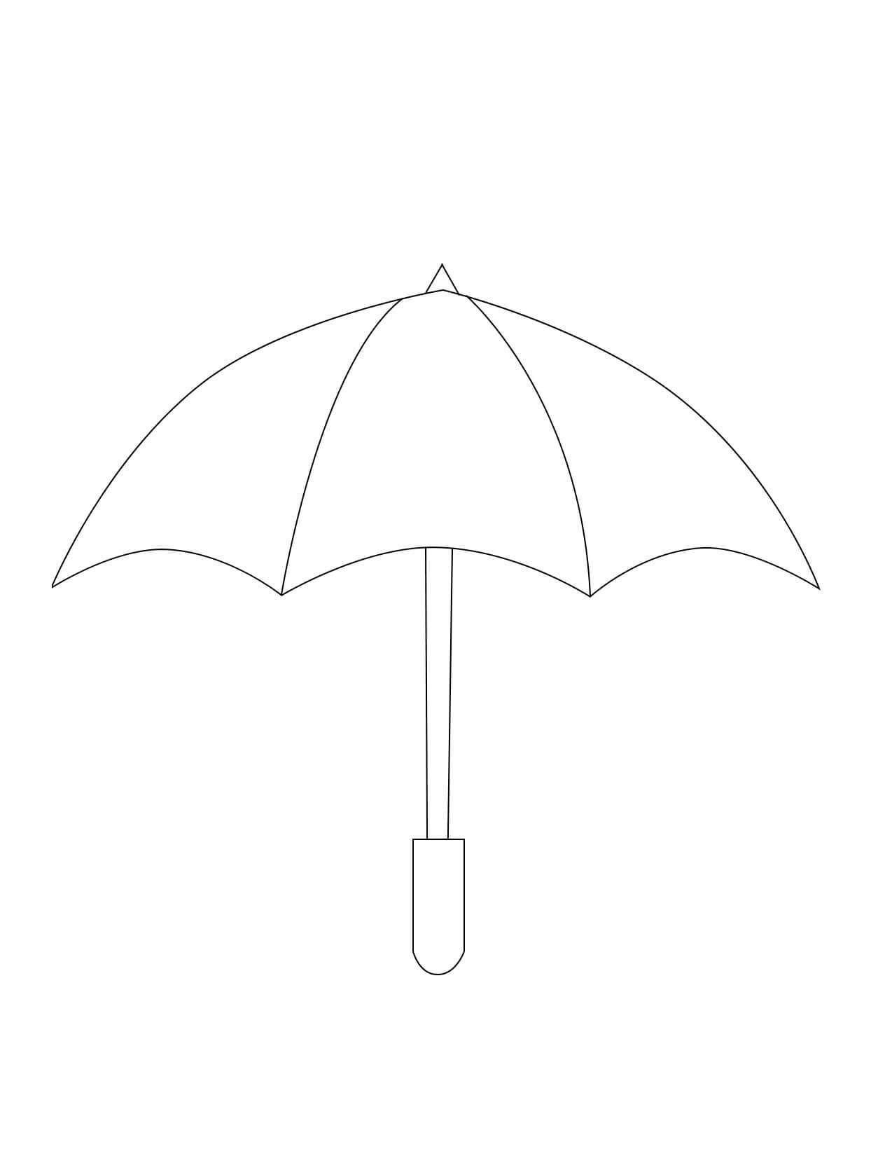 Målarbild Paraply 2