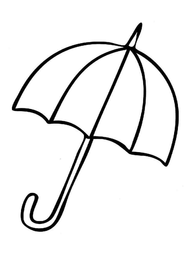Målarbild Paraply 3