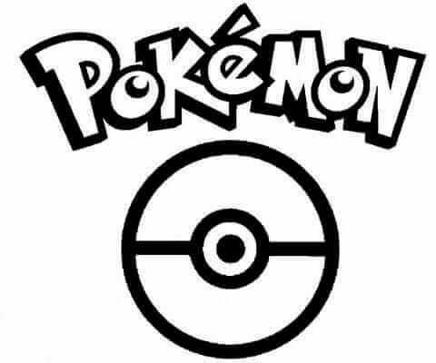 Målarbild Pokemon and Pokeball Logo