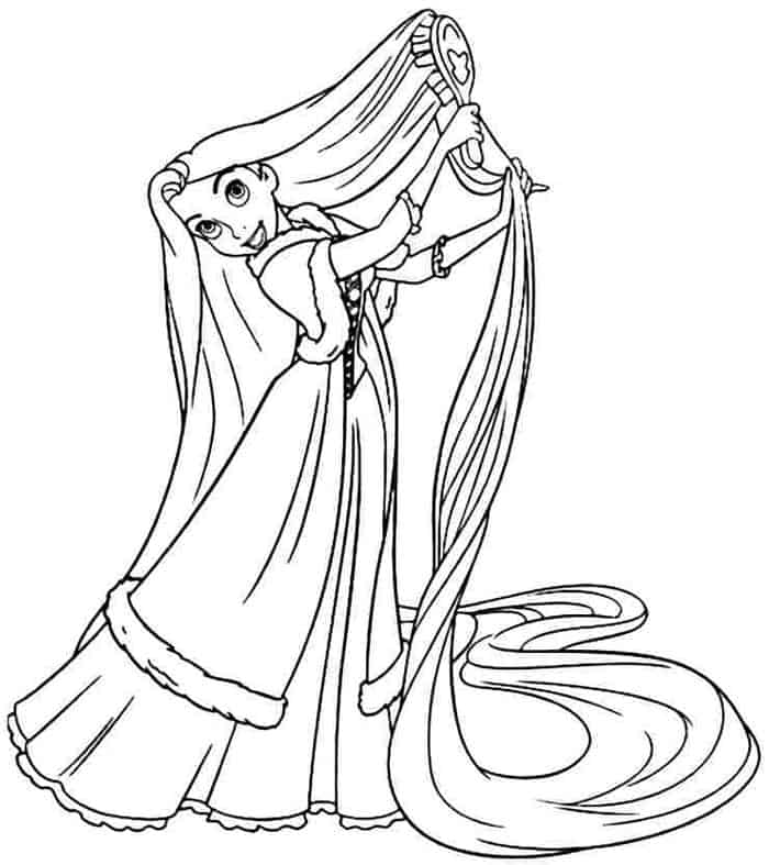 Målarbild Prinsessa Rapunzel