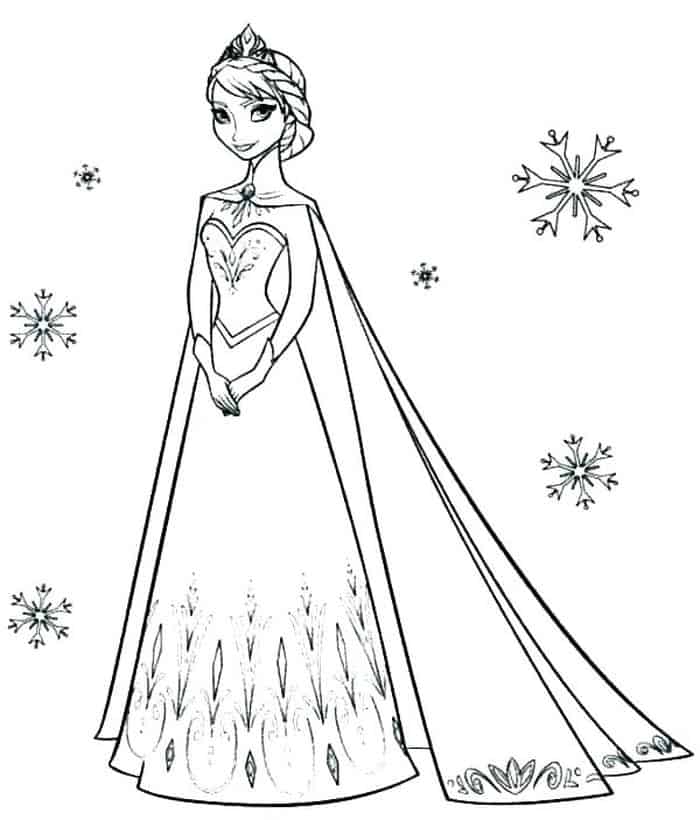 Målarbild Prinsessan Elsa