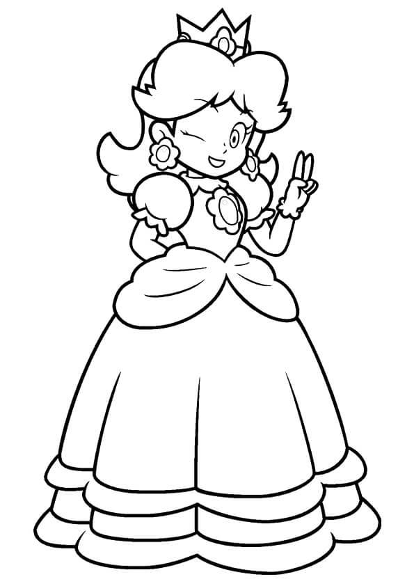 Målarbild Prinsessan Peach Ler