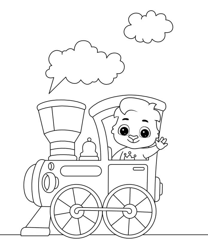 Målarbild Ruby På Tåget