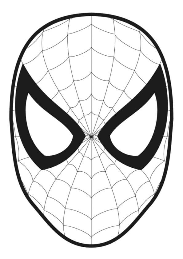 Målarbild Spider-Man Mask