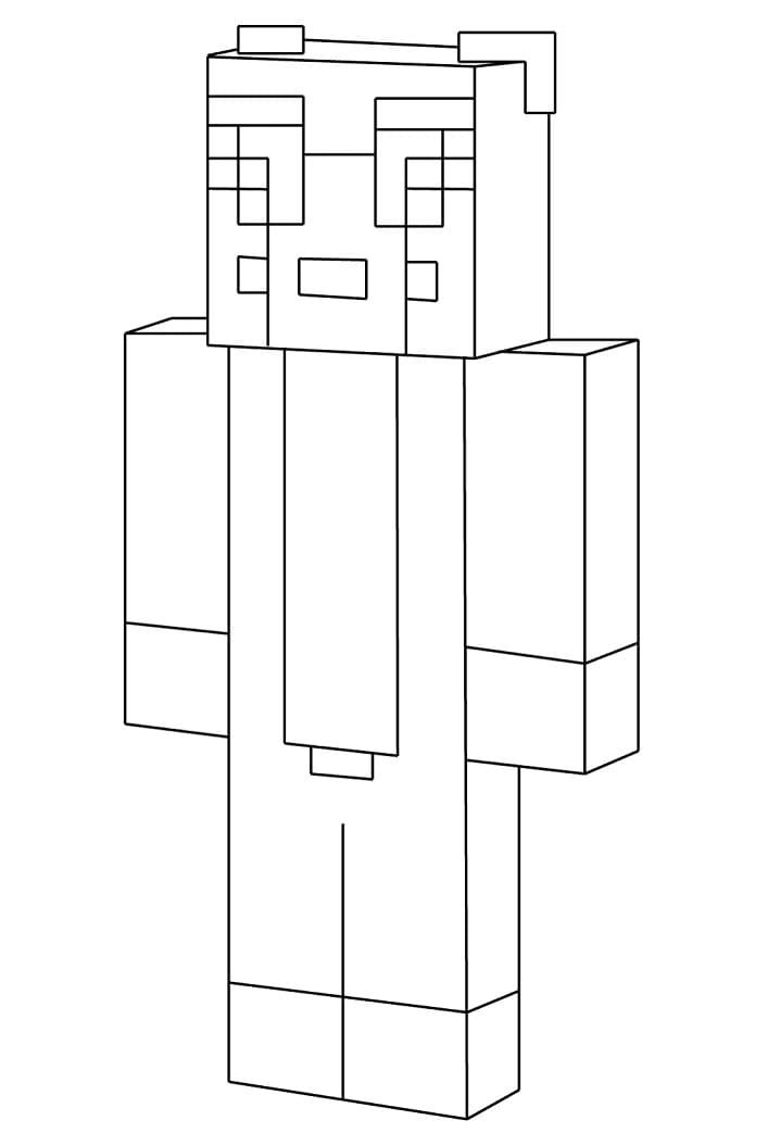 Målarbild Stampylongnose Minecraft
