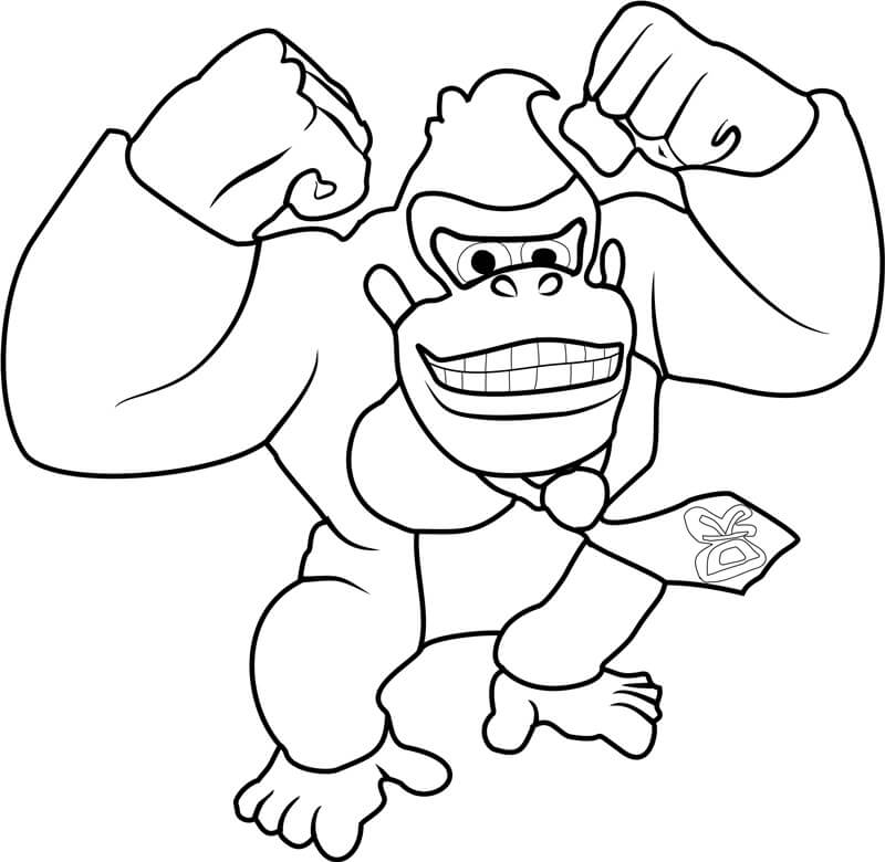 Målarbild Super Mario Karaktär Donkey Kong