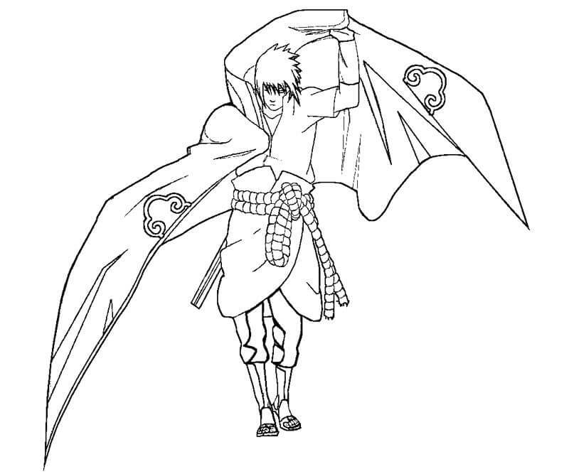 Målarbild Uchiha Sasuke