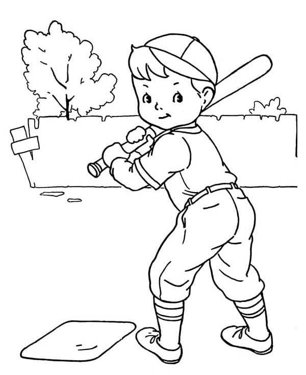 Målarbild Baseball (4)