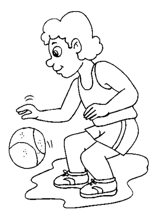 Målarbild Basket (1)