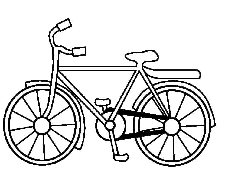 Målarbild Bra Cykel