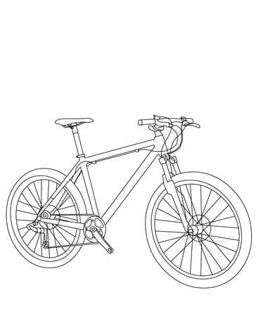 Målarbild Cykel (1)