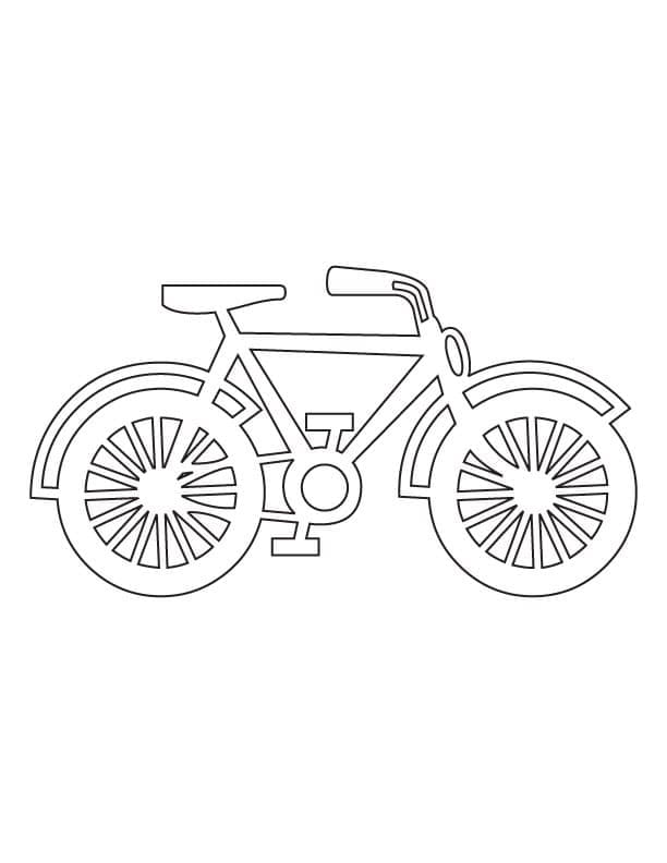 Målarbild Cykel (2)