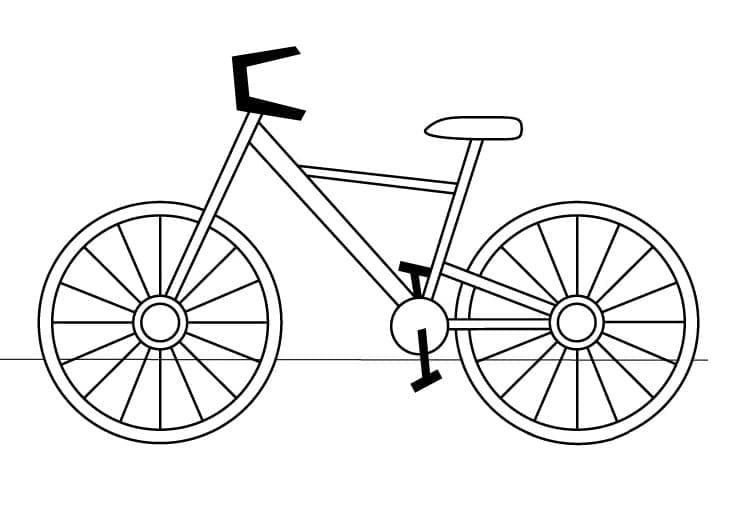 Målarbild Cykel (3)