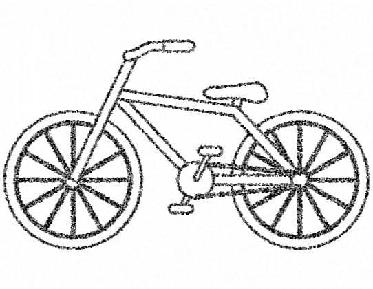 Målarbild Cykel (4)