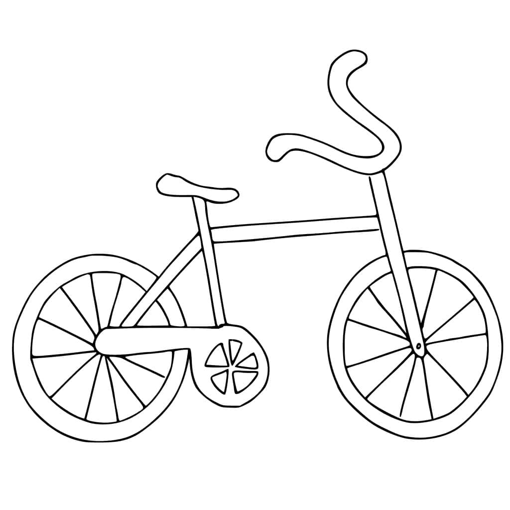 Målarbild Enkel Cykel