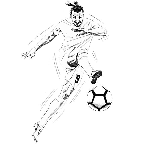 Målarbild Fantastiska Zlatan Ibrahimović