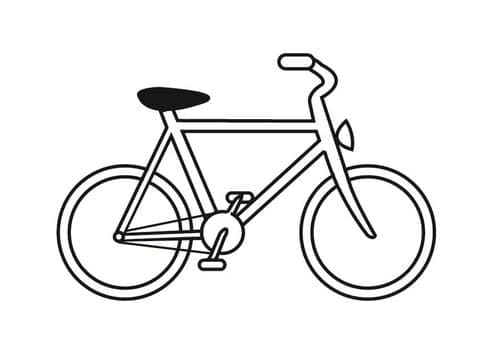 Målarbild Fin Cykel