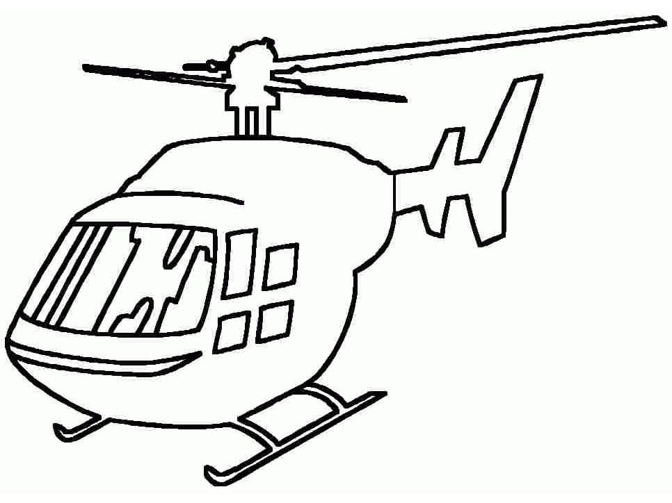 Målarbild Grundläggande Helikopter
