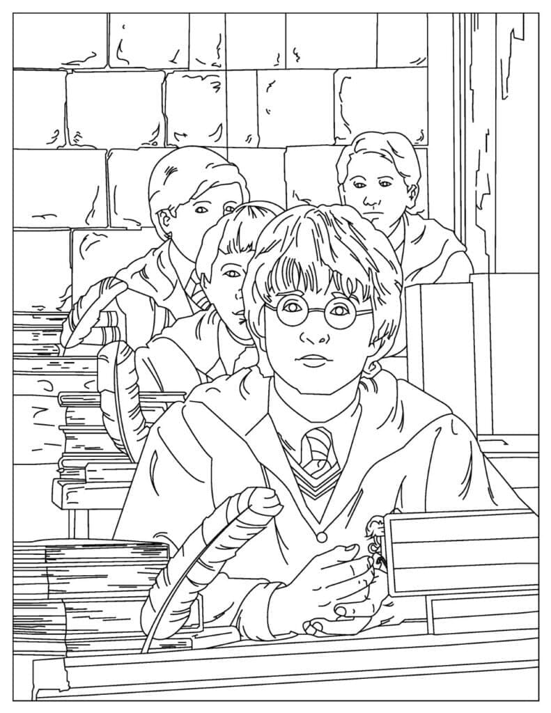 Målarbild Harry Potter (6)