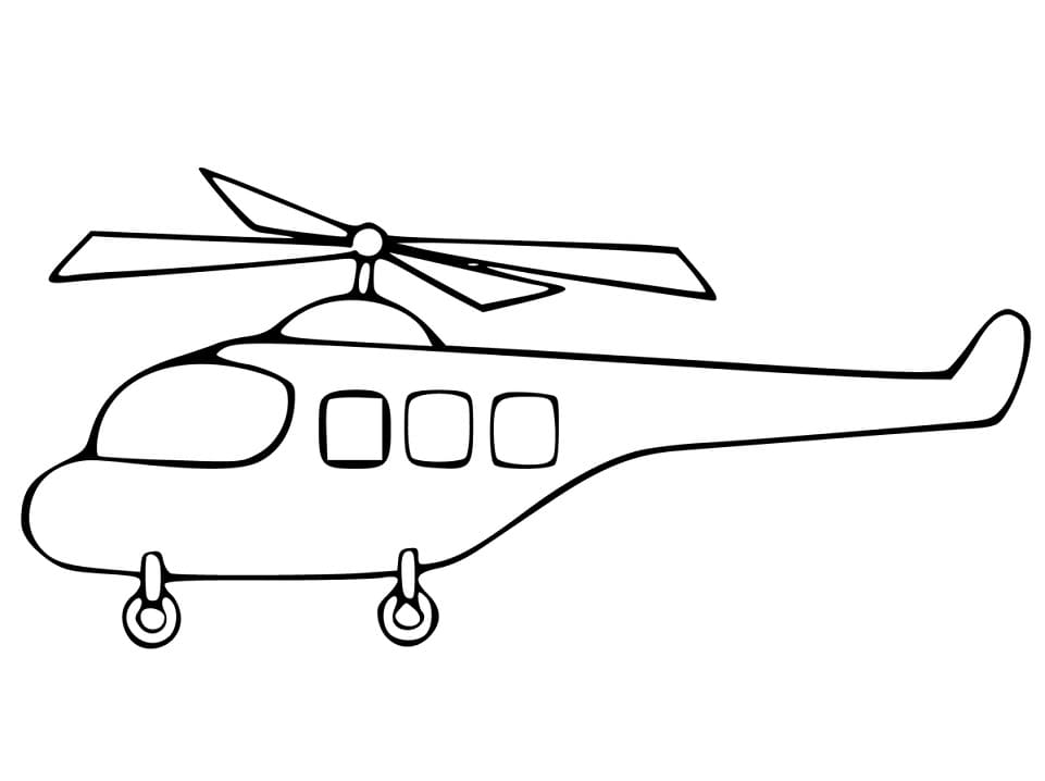 Målarbild Helikopter (1)